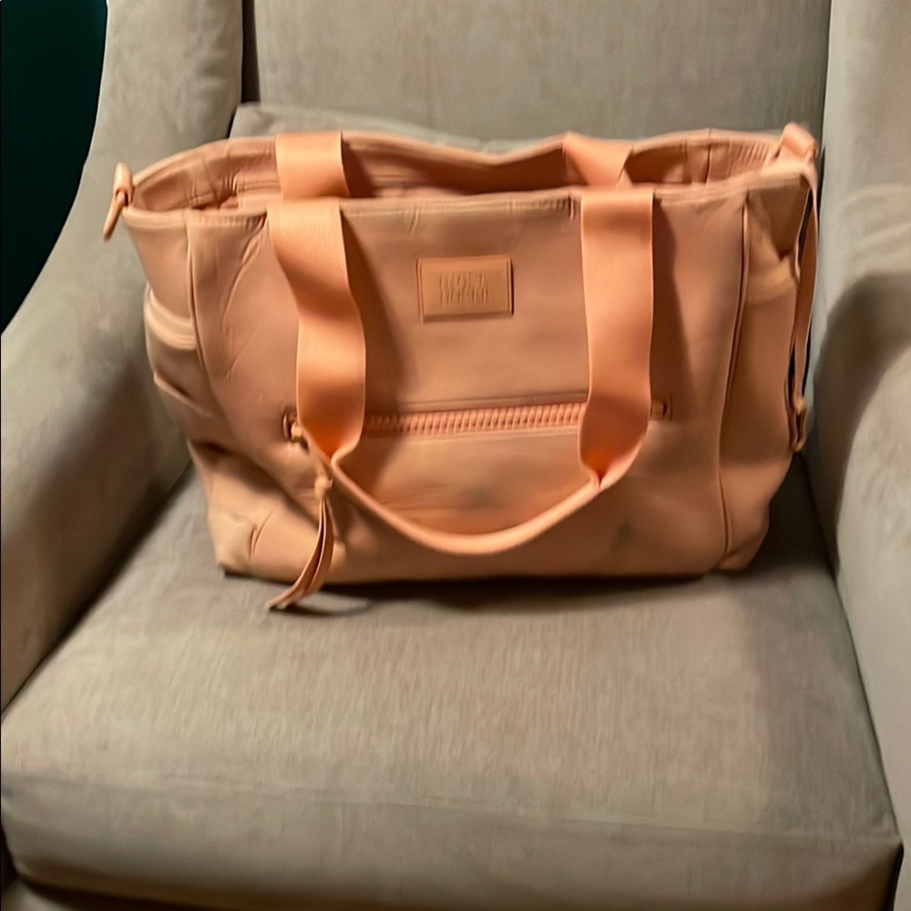 Dagne Dover Wade Diaper Tote LARGE Camel Orange
